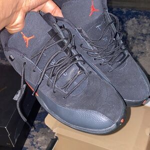 Jordan Black and Red Sneakers